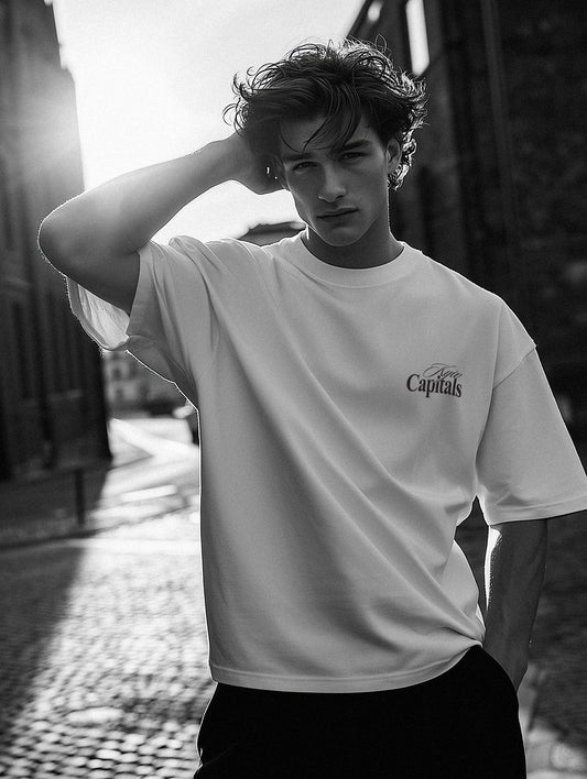 Off-white T-shirt with Graphic Print