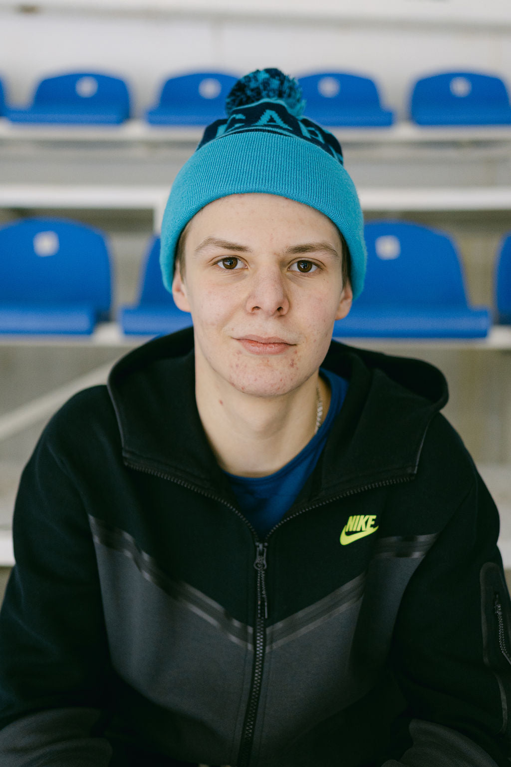 Hat with Pompon and Kyiv Capitals Logo