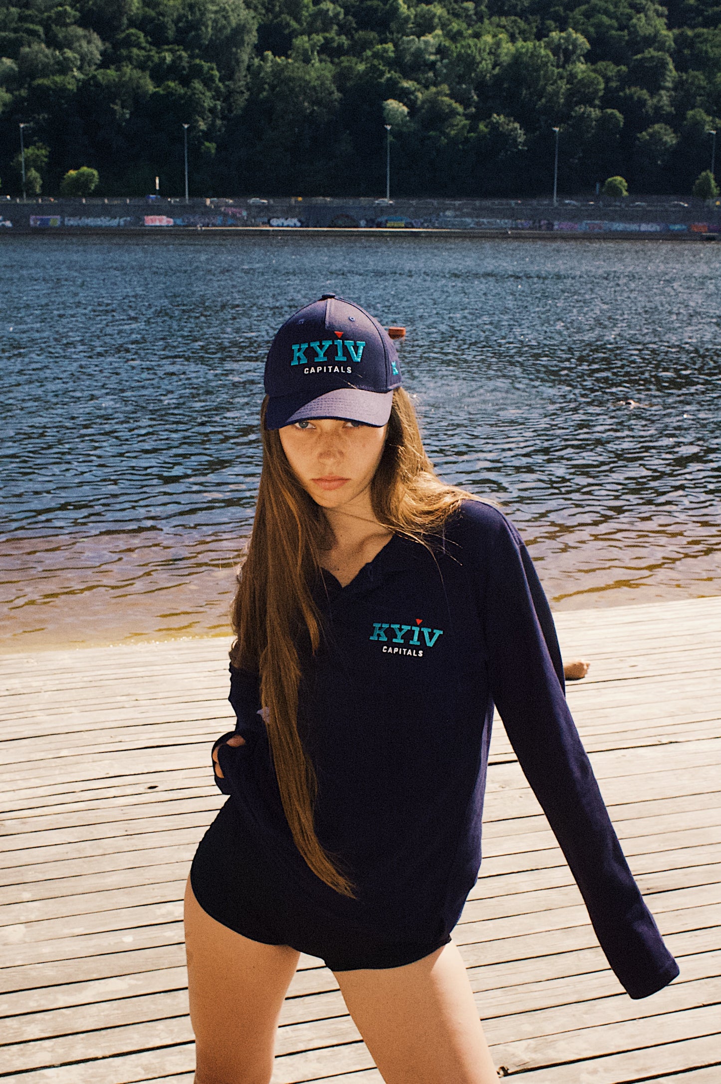 Оригінальний дизайн поло "Київ Кепіталз" з довгим рукавом