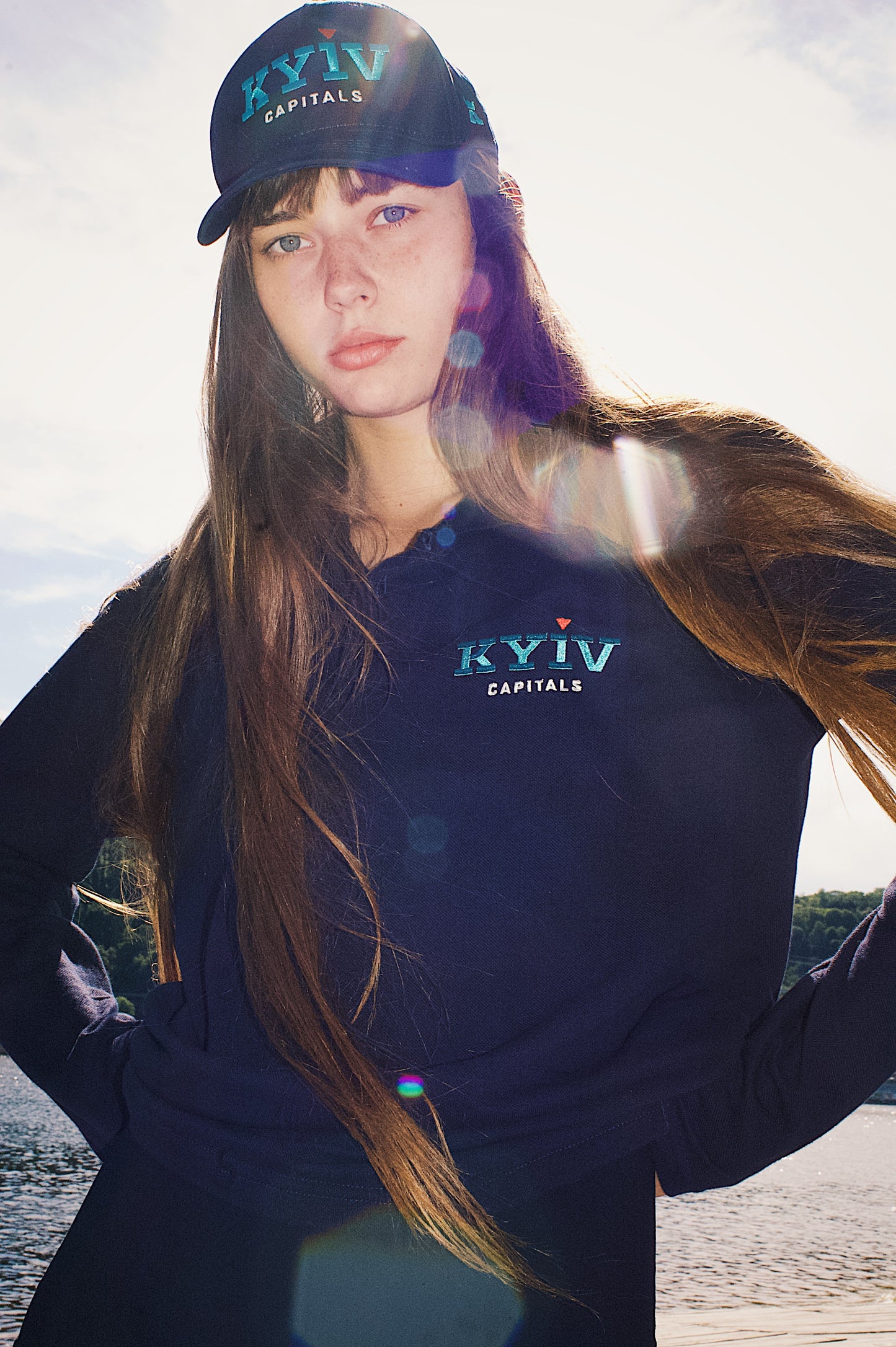 Оригінальний дизайн поло "Київ Кепіталз" з довгим рукавом