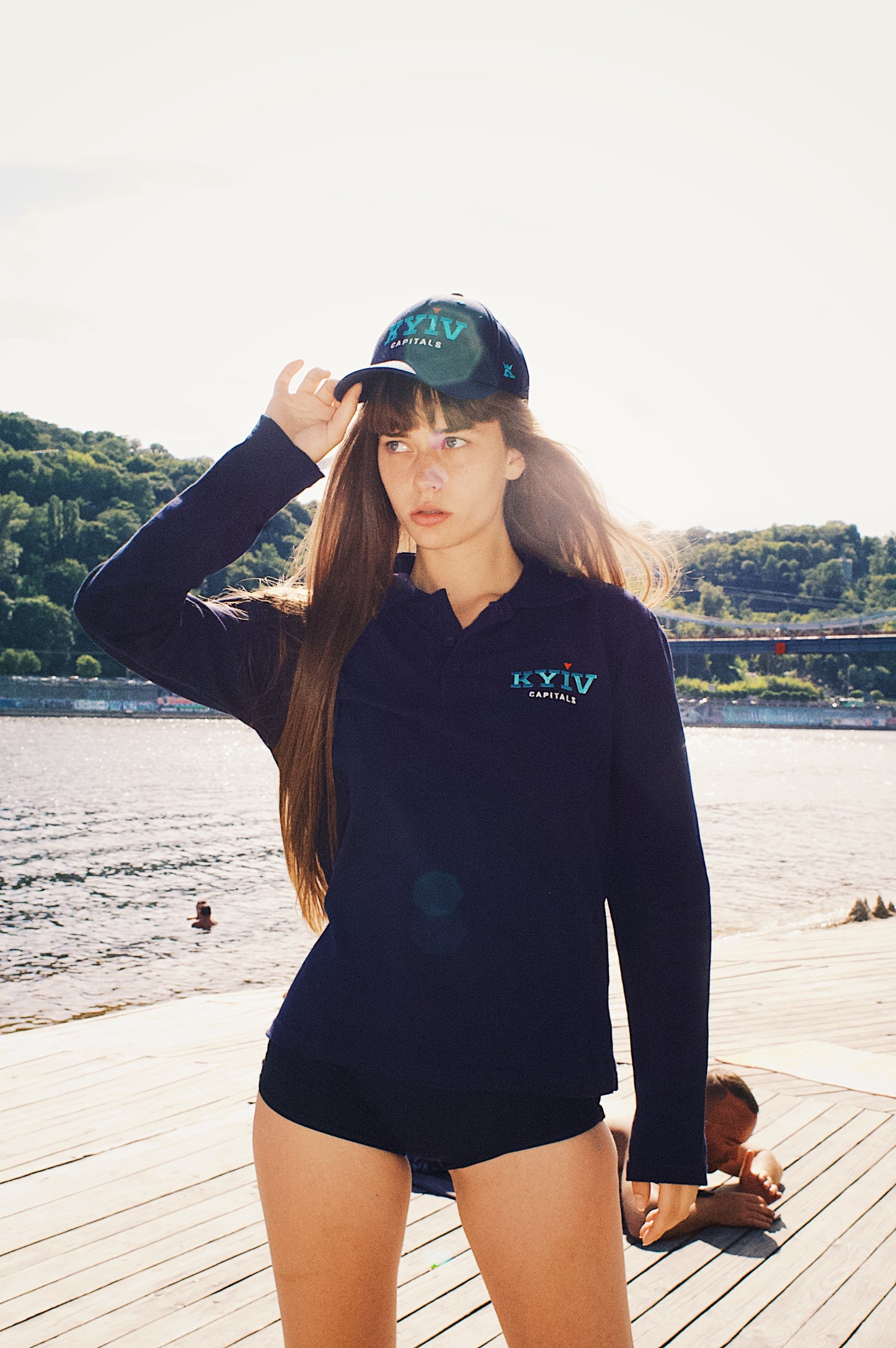 Оригінальний дизайн поло "Київ Кепіталз" з довгим рукавом