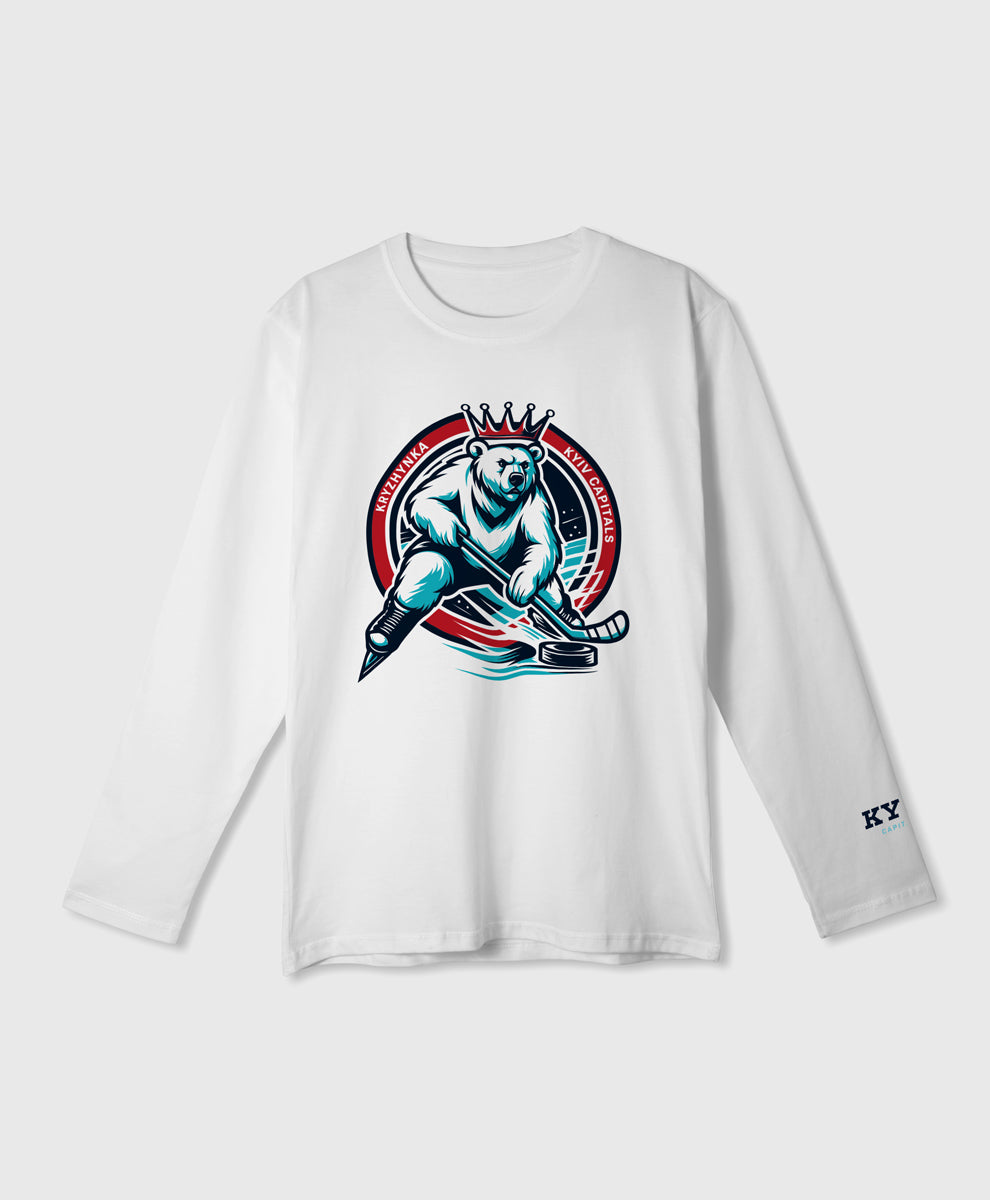 Колаборація Кепіталз x Крижинка. Лонгслів молочного кольору