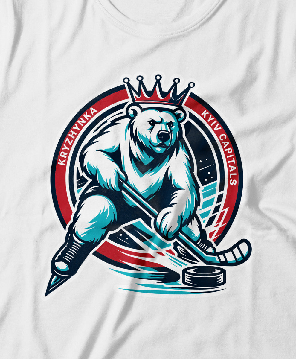 Колаборація Кепіталз x Крижинка. Футболка молочного кольору