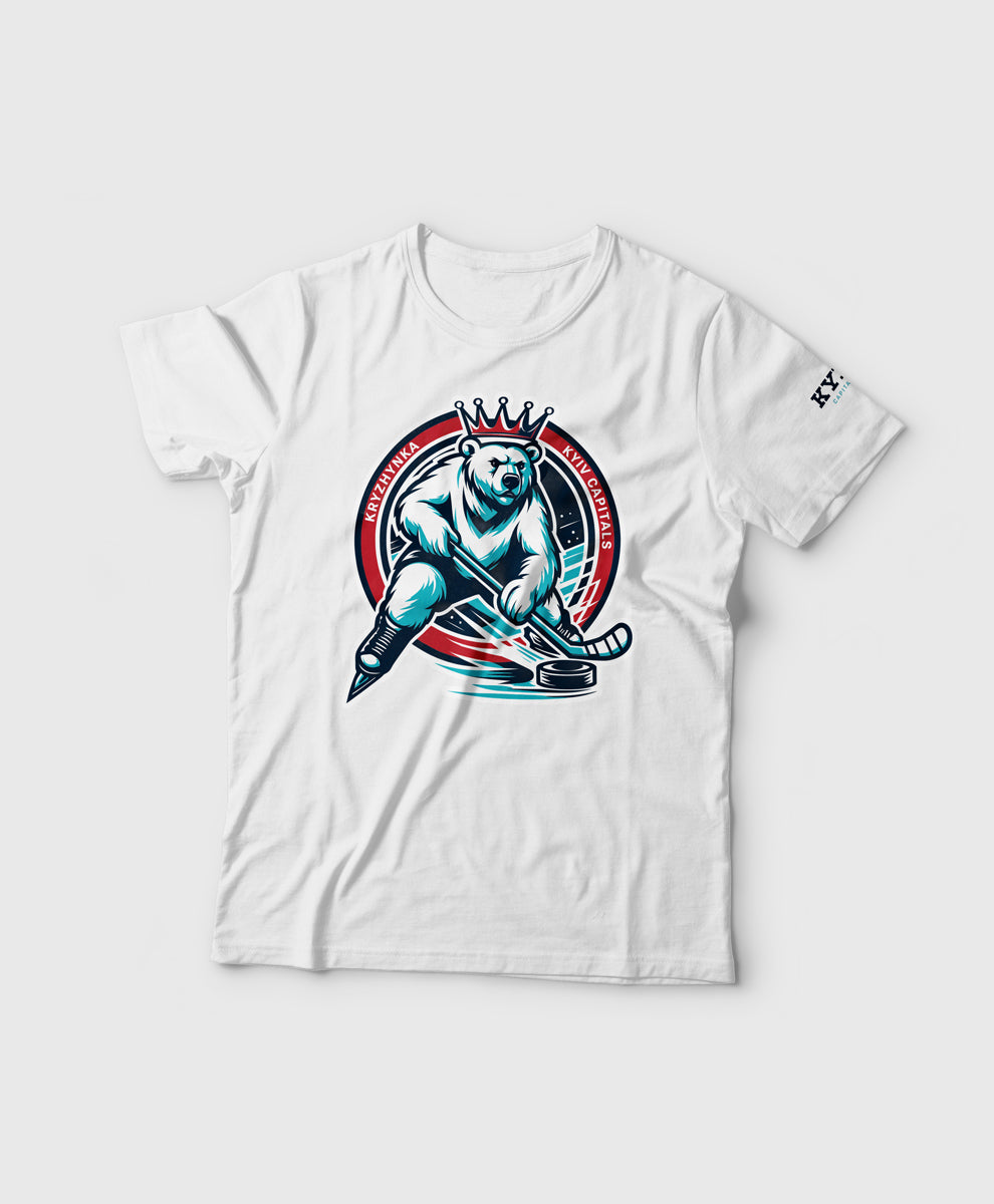 Колаборація Кепіталз x Крижинка. Футболка молочного кольору