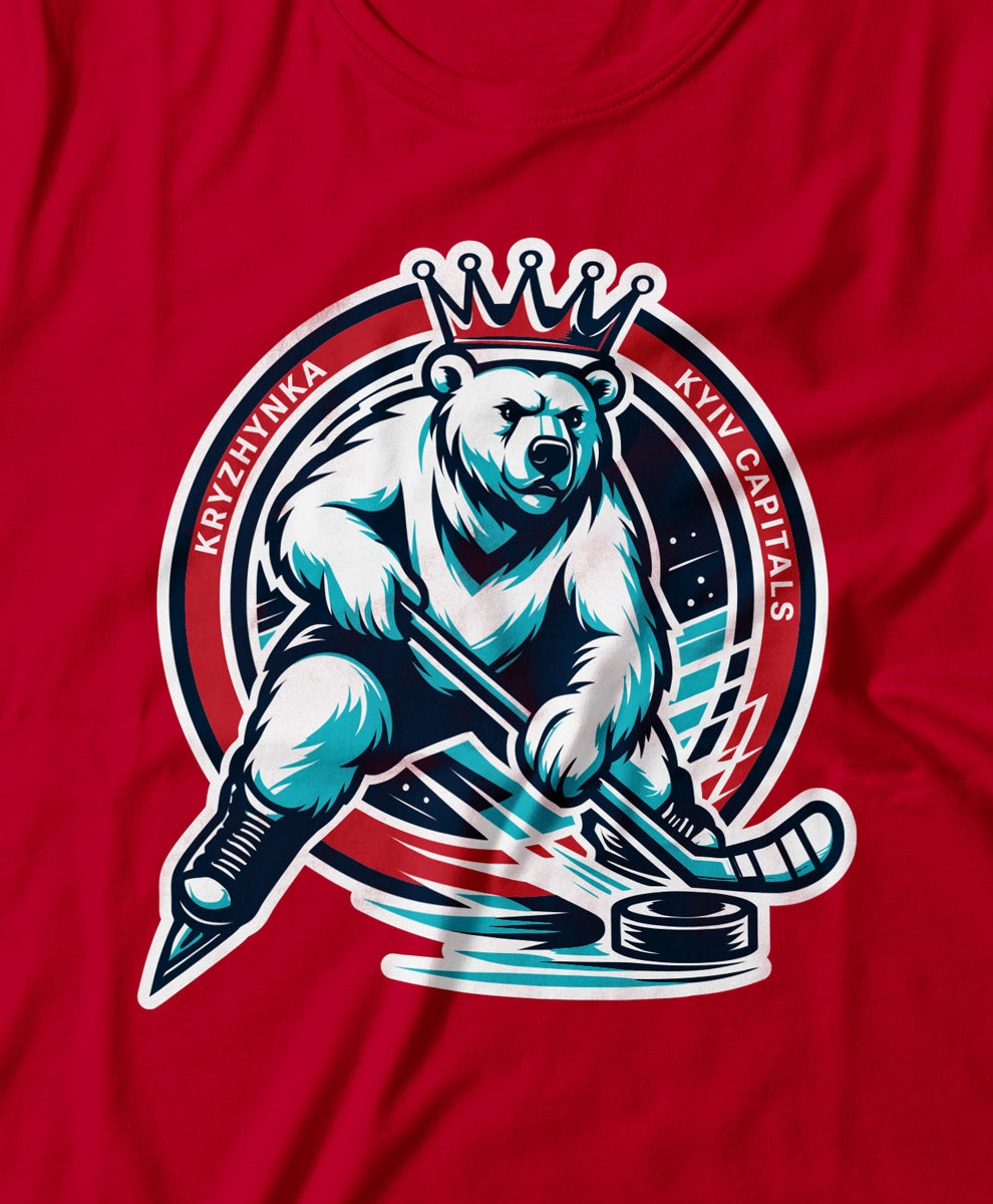 Колаборація Кепіталз x Крижинка. Червона футболка