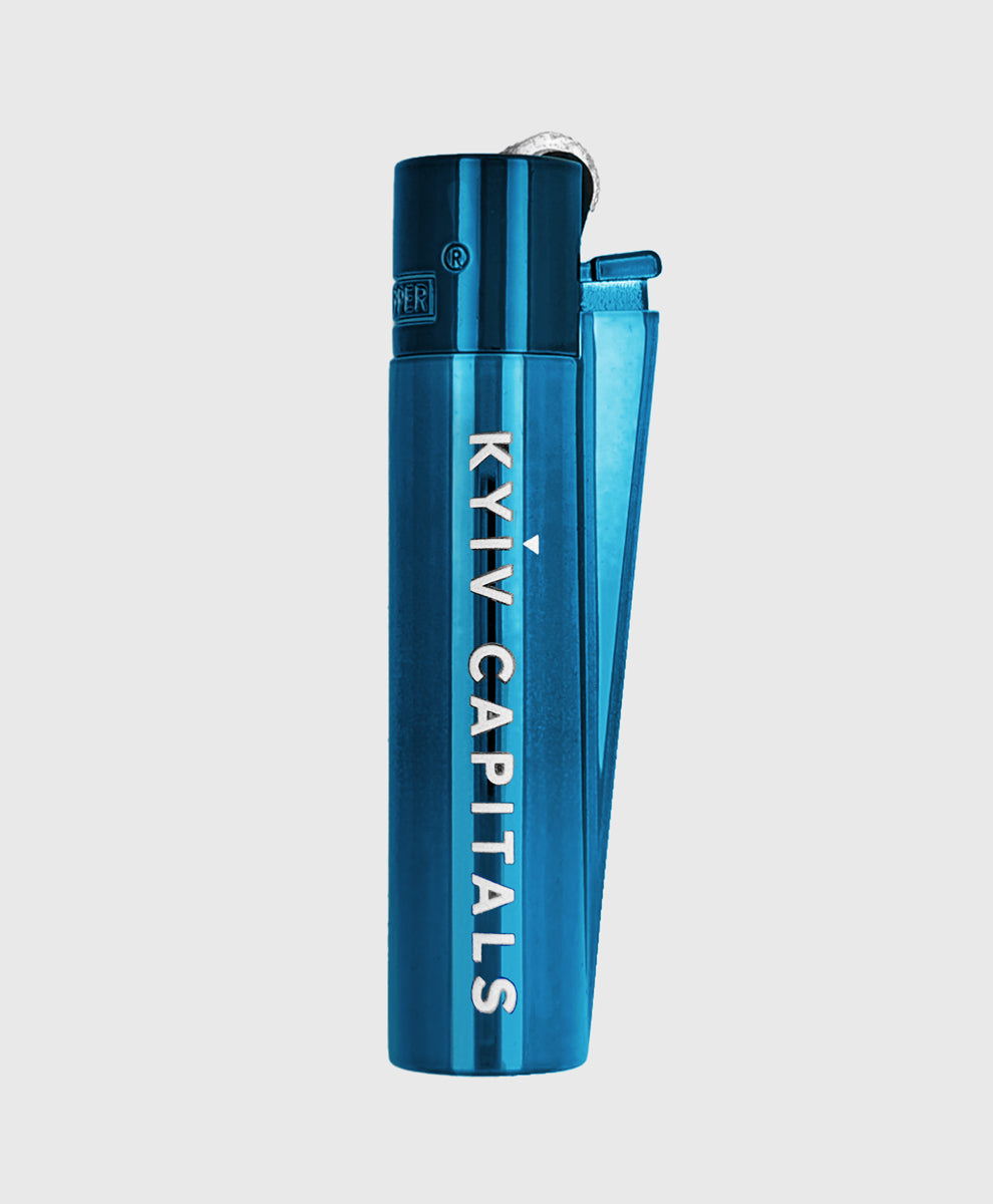 Lighter Clipper Blue Metal