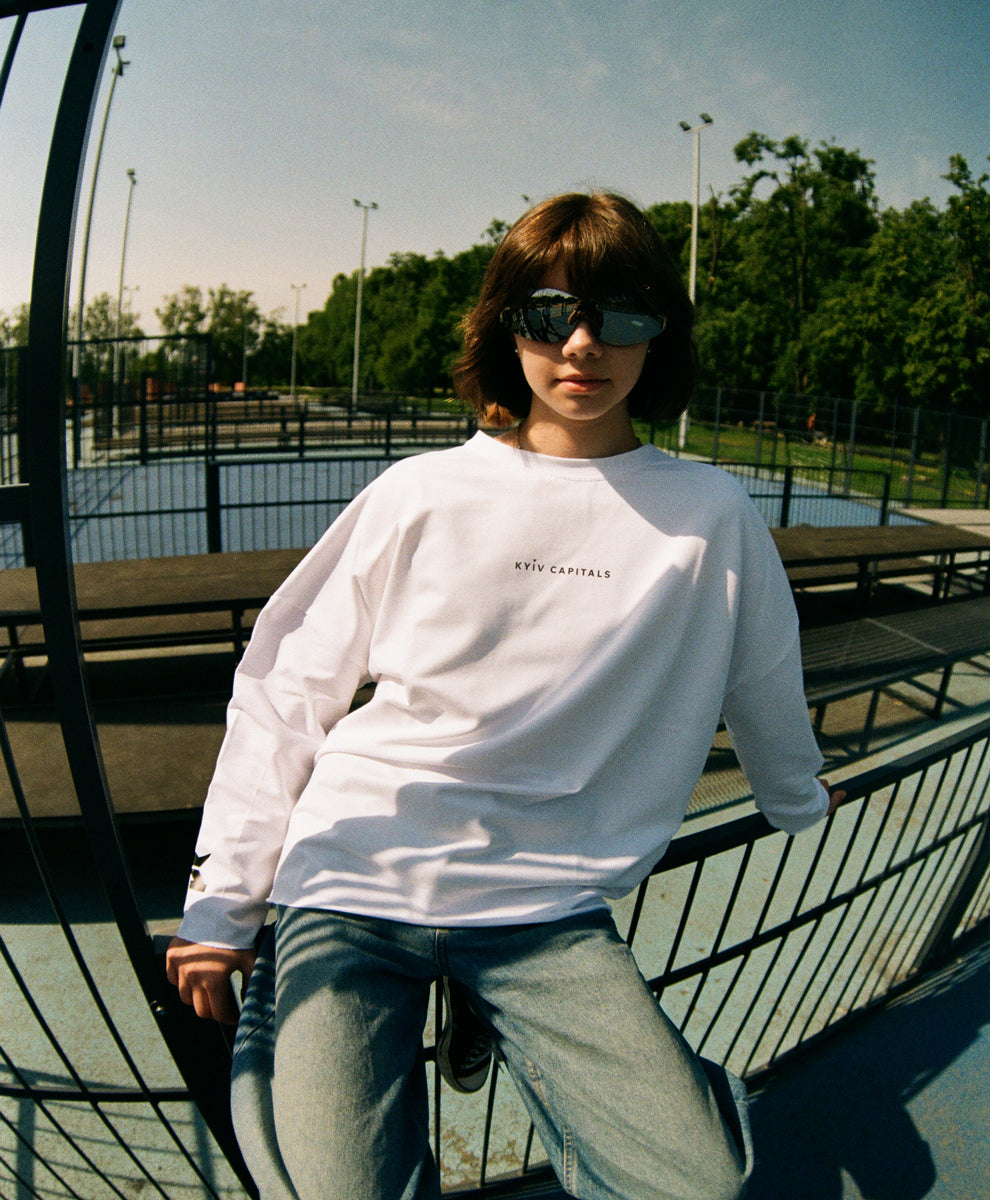 Urban style 1.0. Long sleeve white top #2