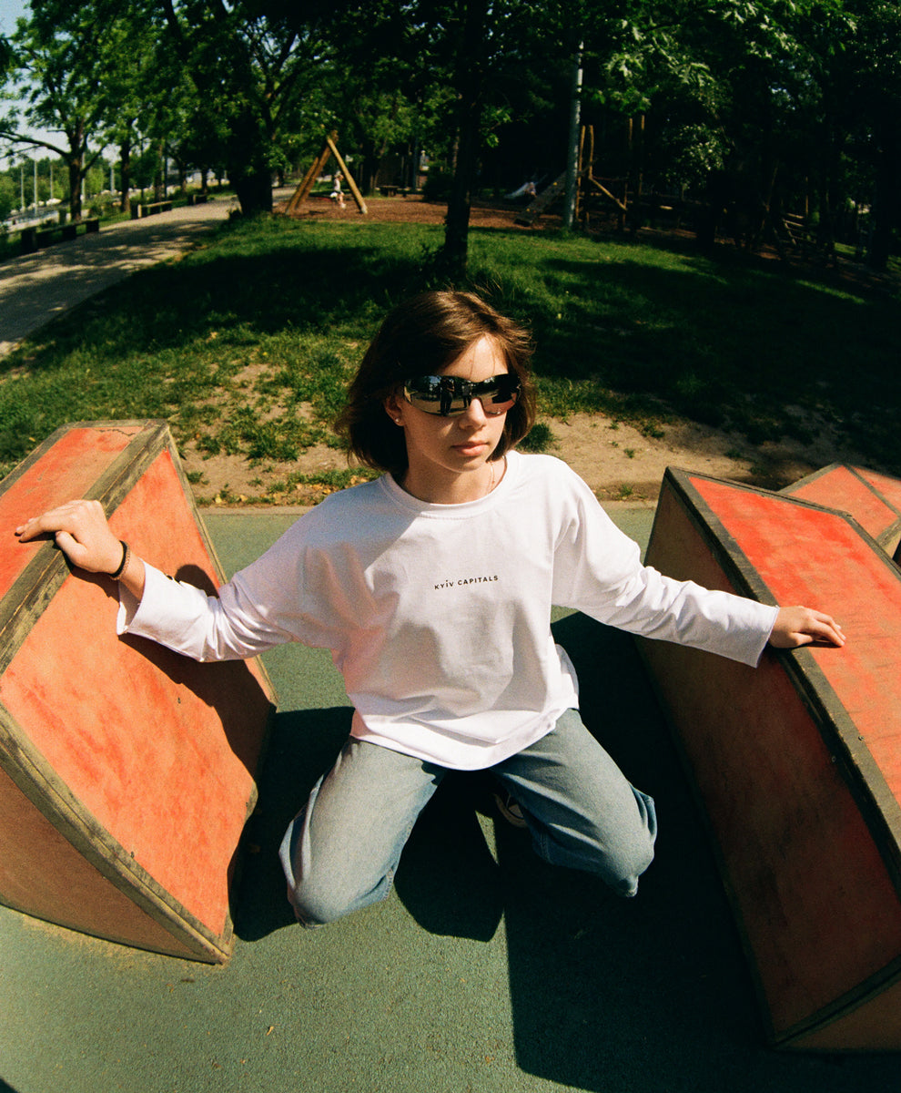 Urban style 1.0. Long sleeve white top #1