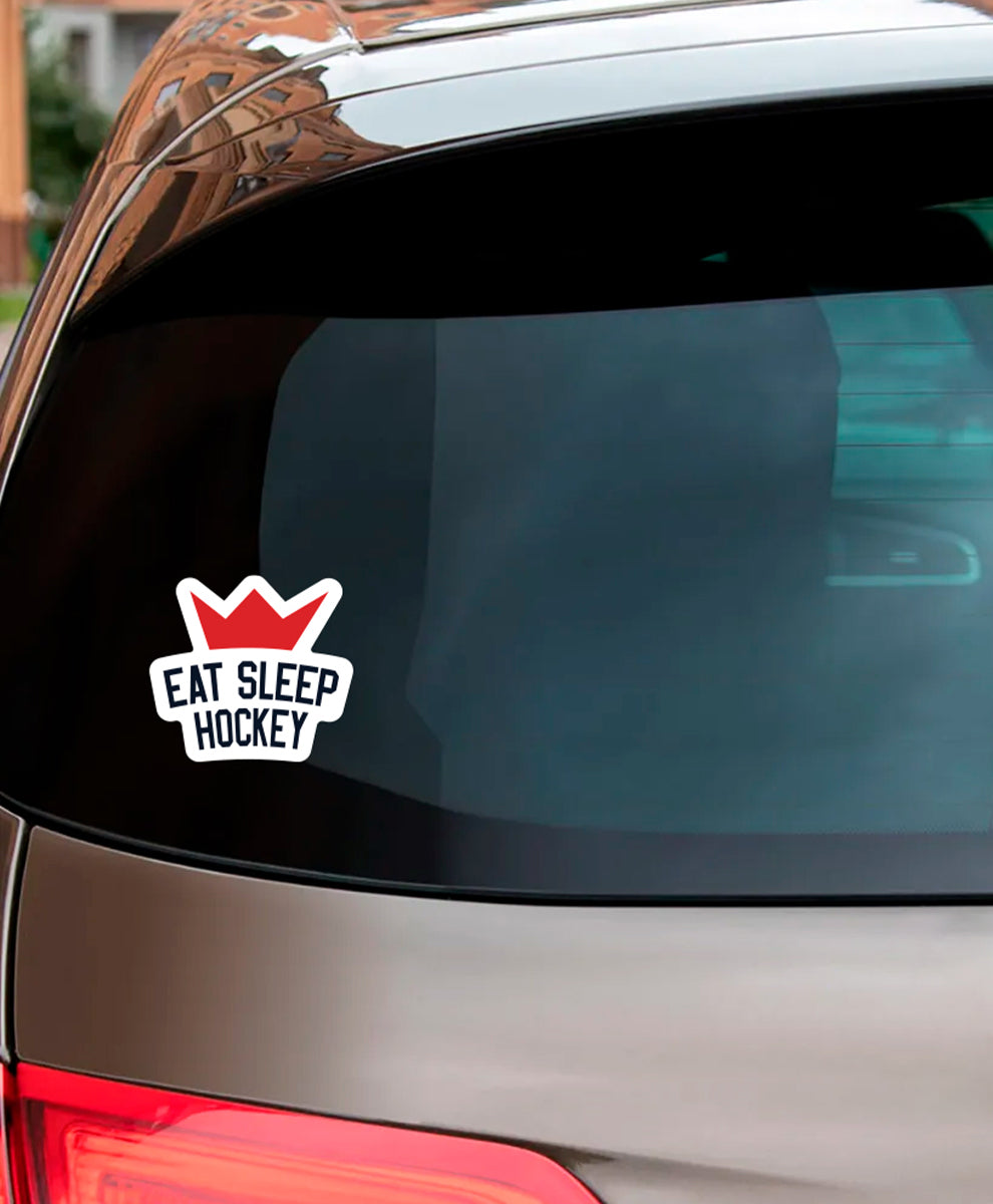 Наліпка на машину. Eat. Sleep. Hockey