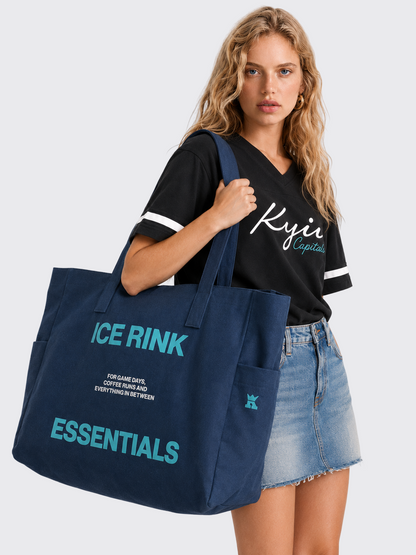 Navy Shopper Bag
