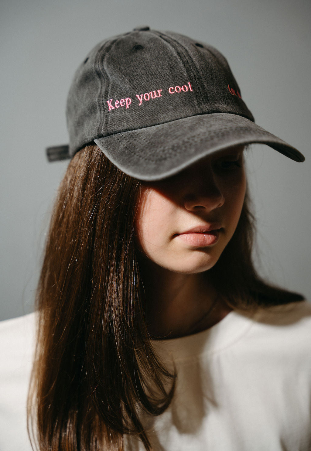 Dark Grey Cap "Keep your cool"