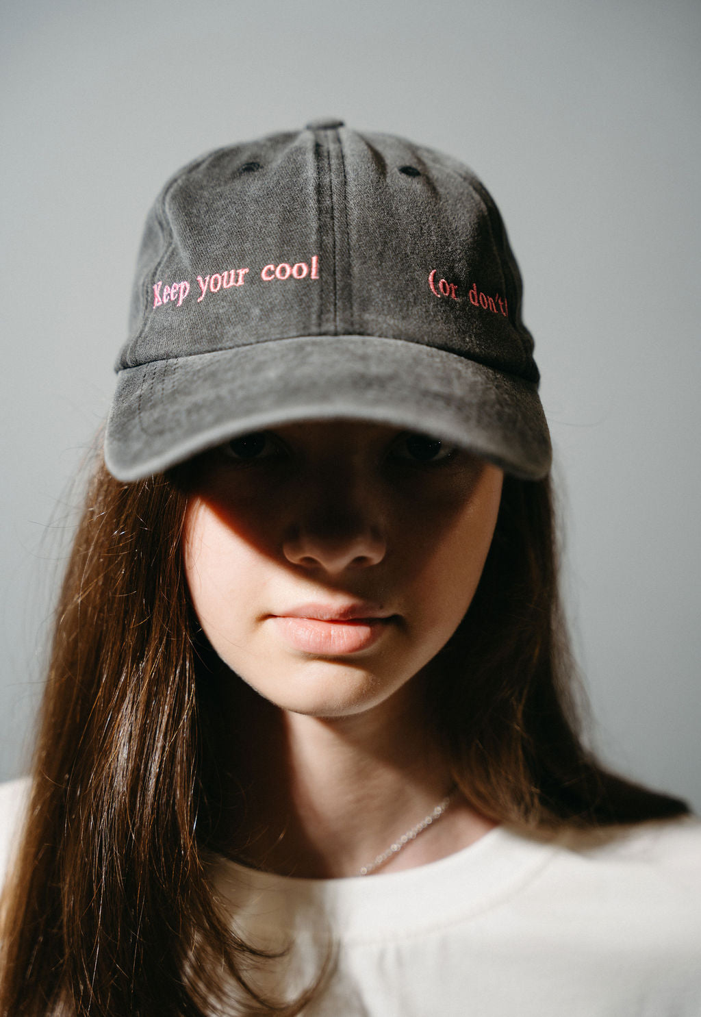 Dark Grey Cap "Keep your cool"