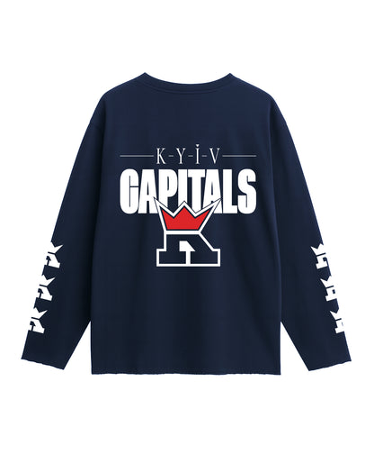 Urban Navy Oversize Long-Sleeve