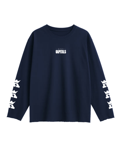 Urban Navy Oversize Long-Sleeve