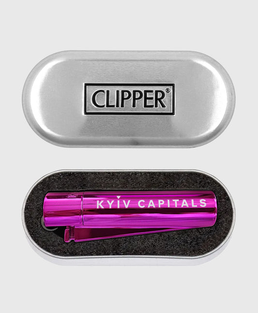 Lighter Clipper Metal Pink