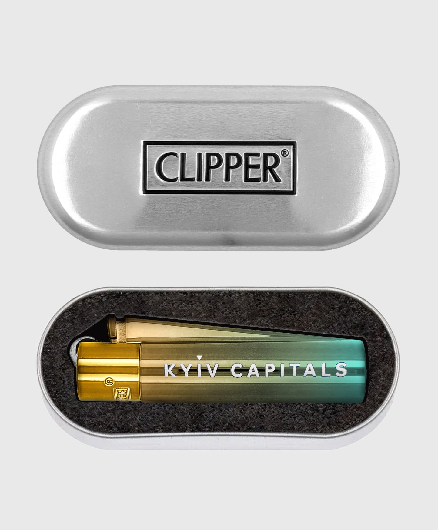 Lighter Clipper Metal Green Gradient