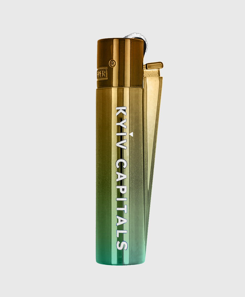 Lighter Clipper Metal Green Gradient