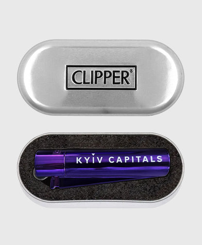 Запальничка Clipper Metal Purple Rain