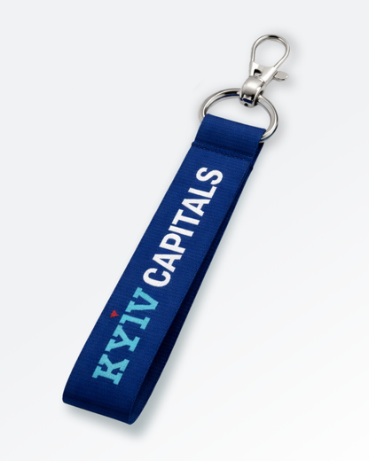 Kyiv Capitals Keychain with Carabiner. Navy