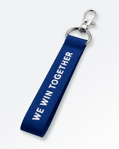 Kyiv Capitals Keychain with Carabiner. Navy - We Win Together