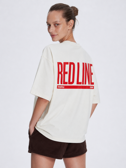 Off-White T-Shirt Red Line