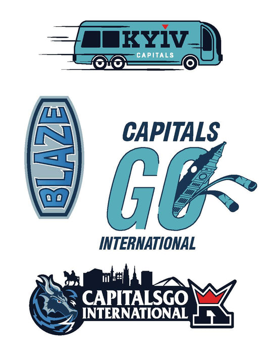 Capitals Go International Sticker Set